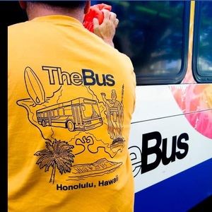 Uniqlo The Bus Mustard Yellow T-Shirt